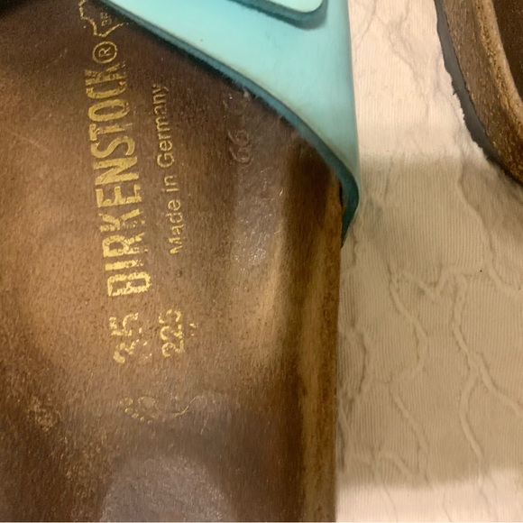 Birkenstock Madrid Teal One Strap Sandals Size 35 - Picture 3 of 4